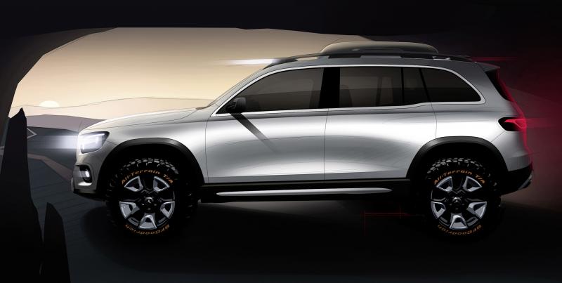  - Mercedes GLB Concept | les photos officielles du SUV 7 places essence